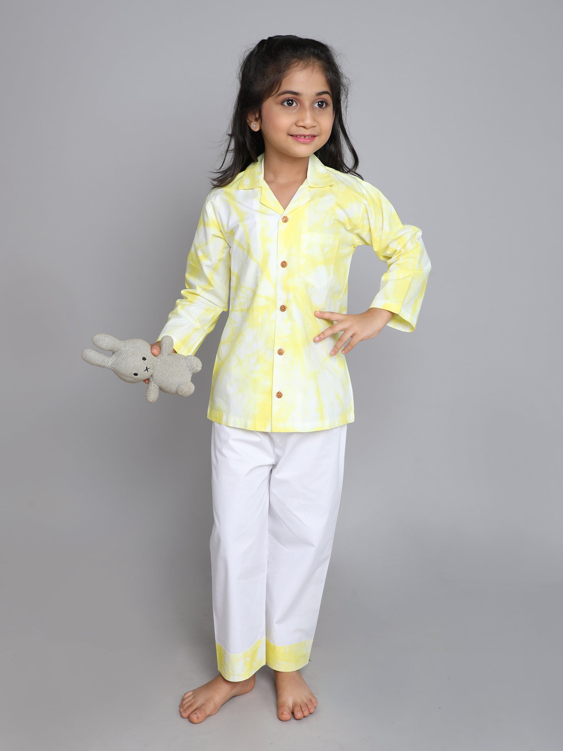 Yellow Tie & Dye Co-ord Set