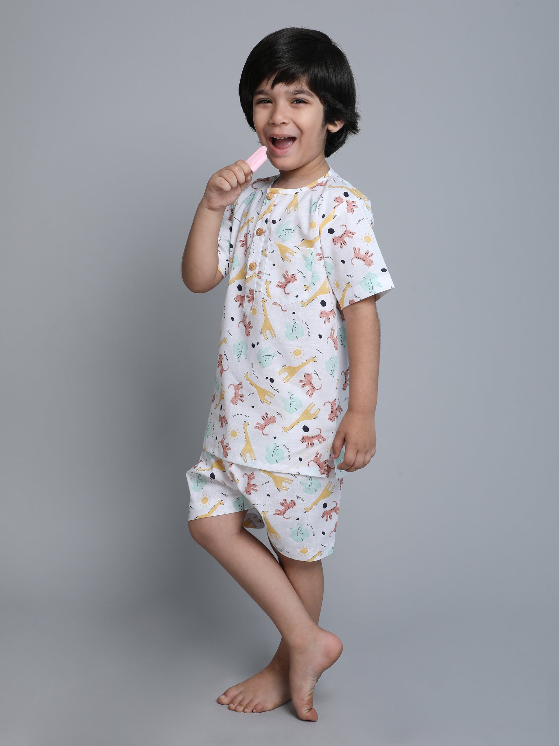 Cotton Animal Print Co-ord Set