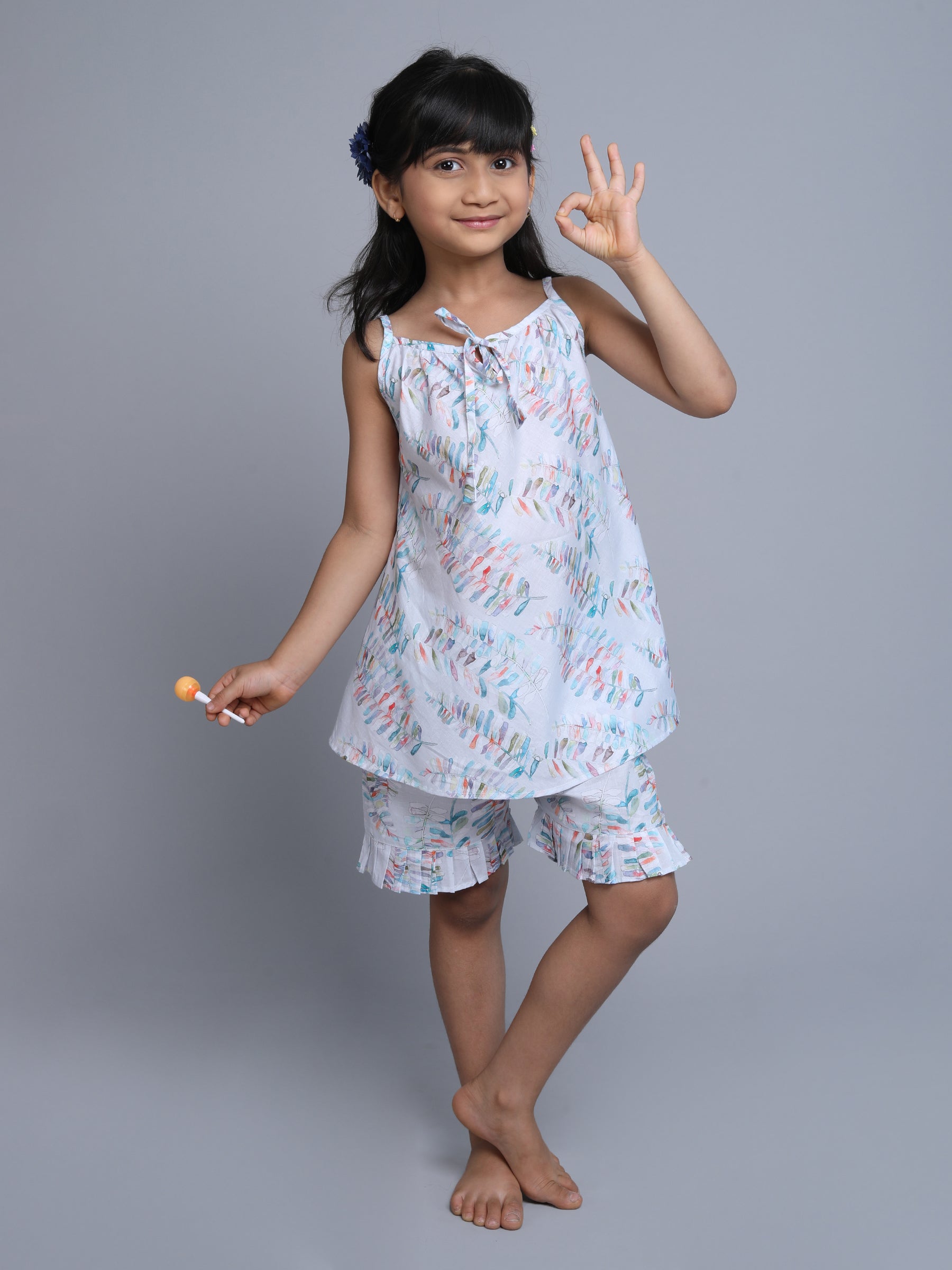 Cotton Leaf Print Co-ord Set