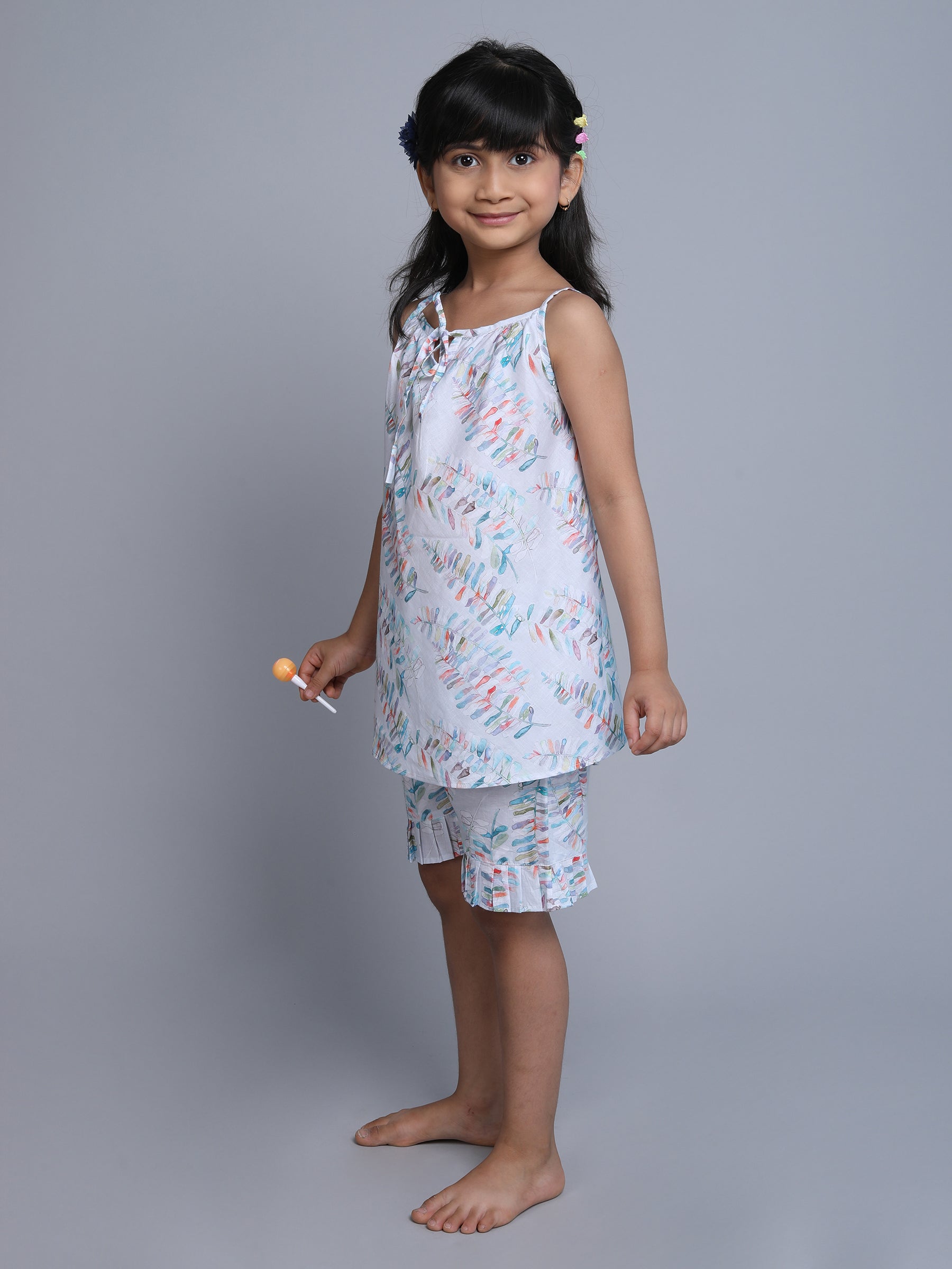 Cotton Leaf Print Co-ord Set