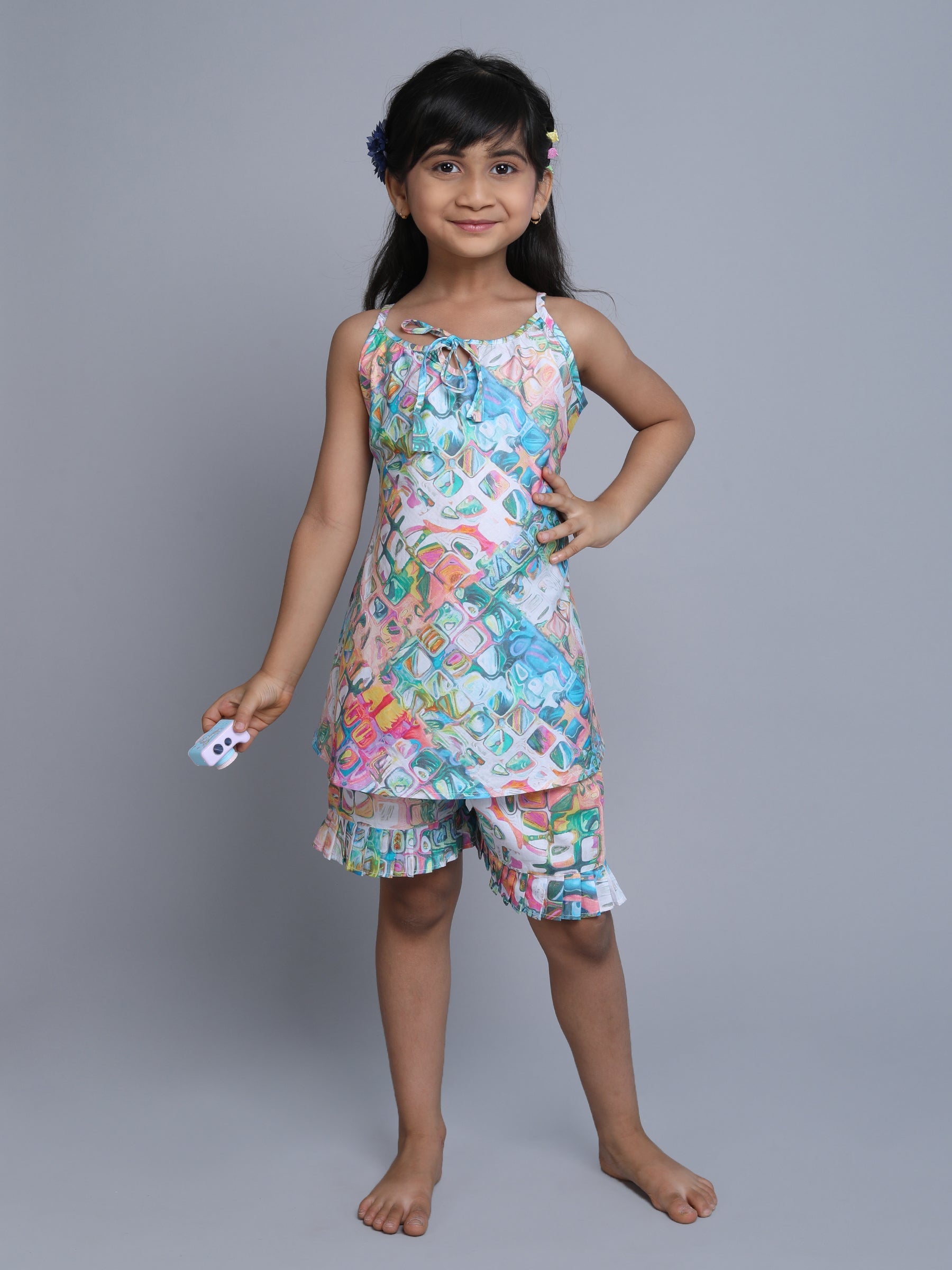 Cotton Marble Print Co-ord Set