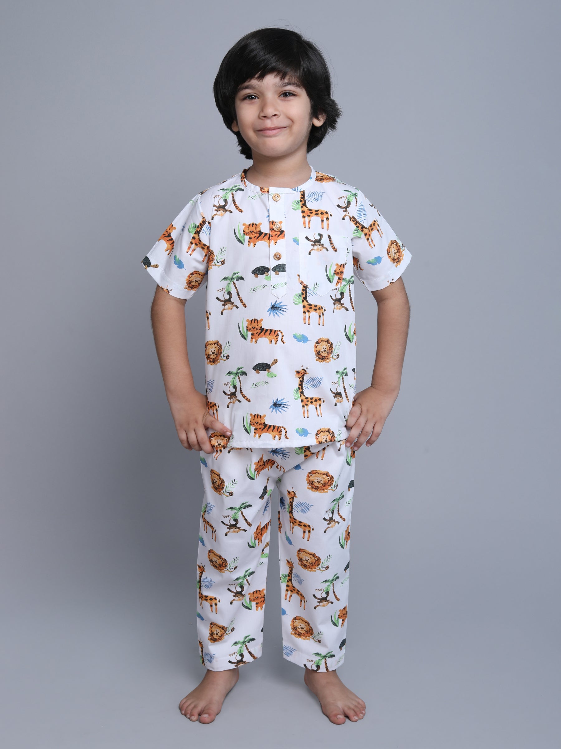 Cotton Animal Print Co-ord Set