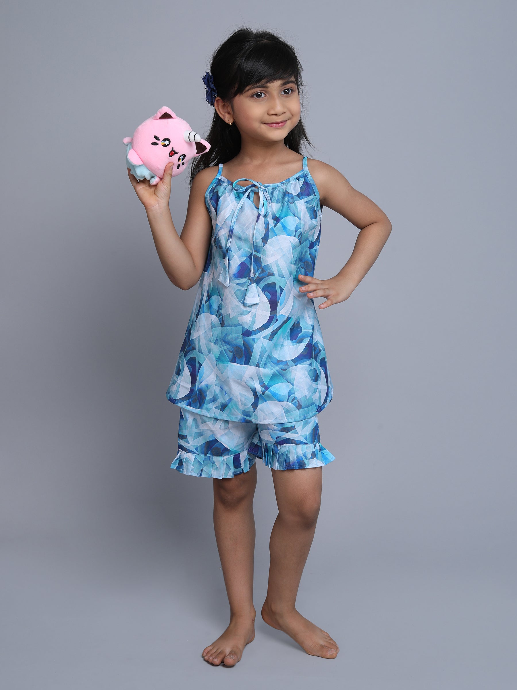 Cotton Marble Print Co-ord Set