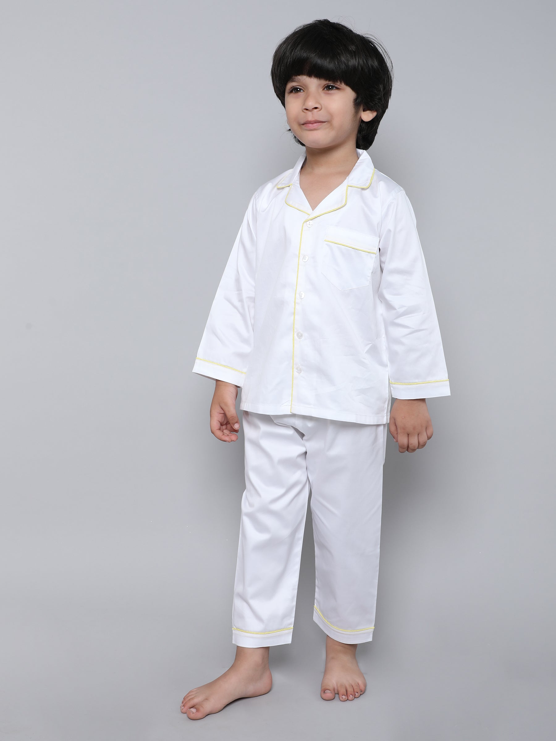 100% Cotton Silk Collar Neck Co-ord Set