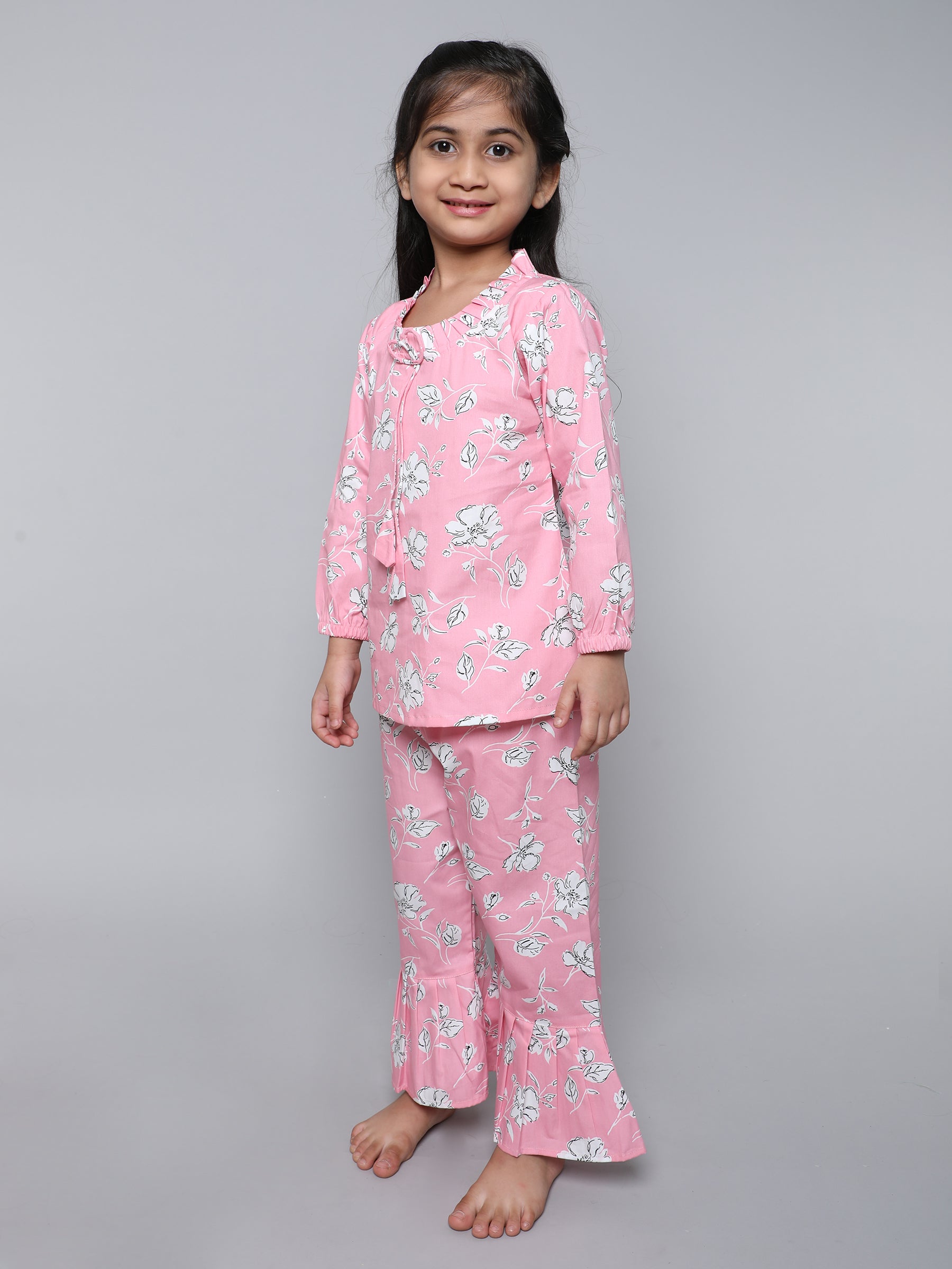 Casual Floral Co-Ord Set (pink)