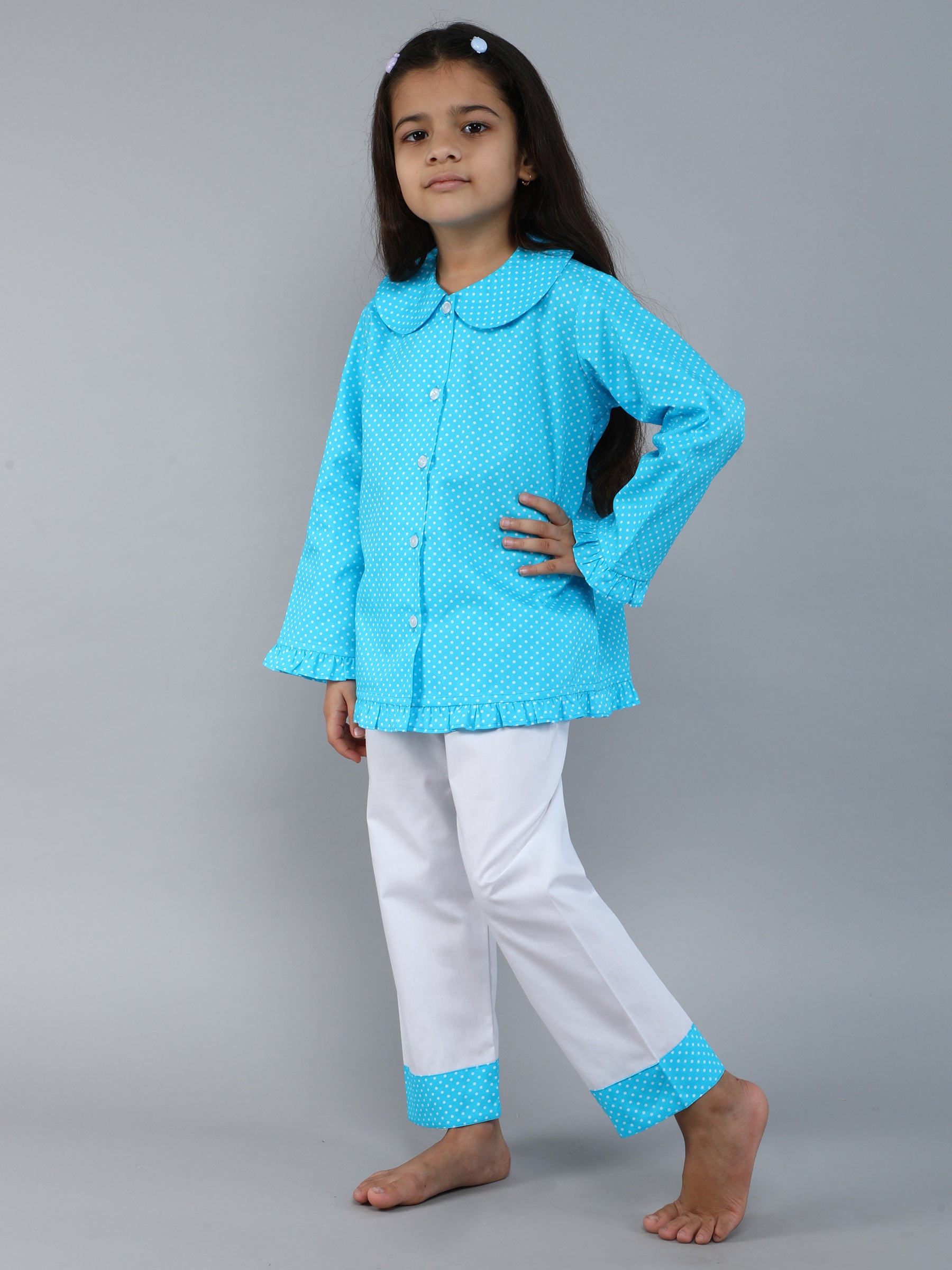 Cotton Polka dot Print PJ set