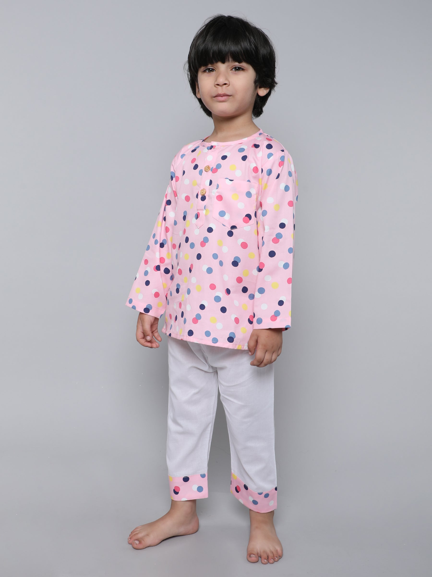 Polka Dot PJ set ( pink )