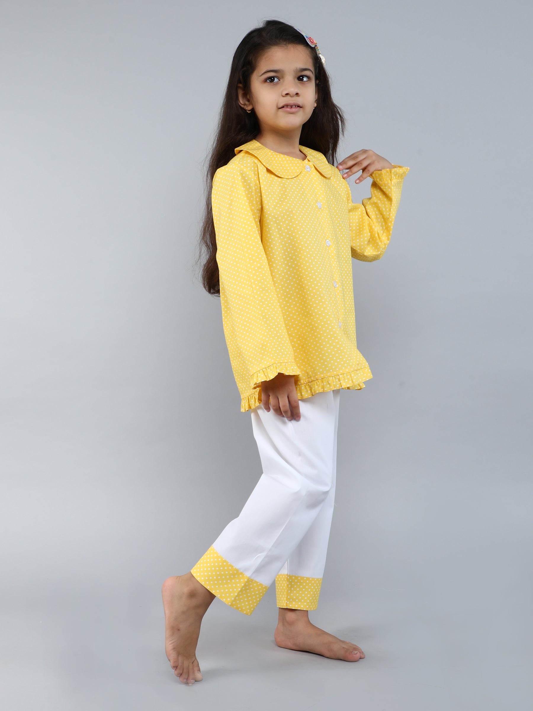 Cotton Polka dot Print PJ set