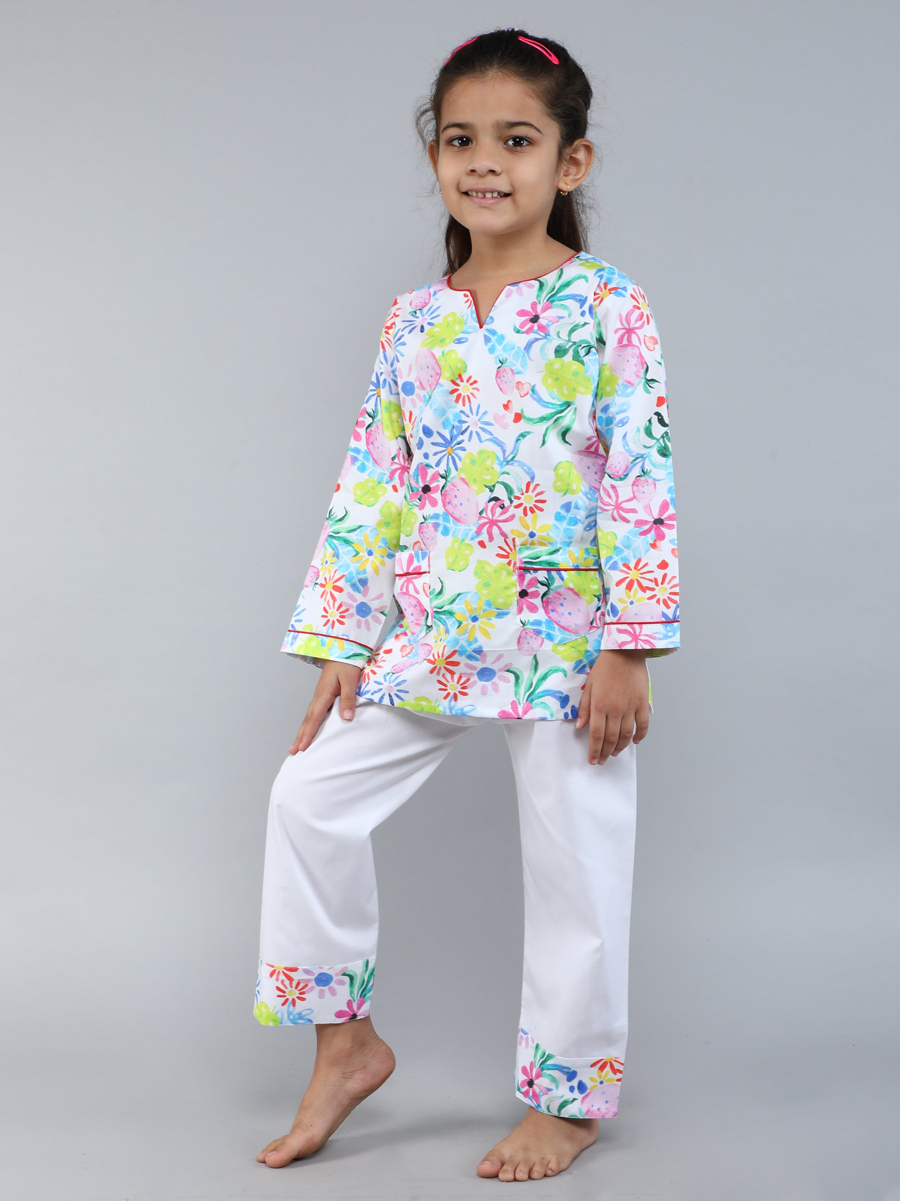 Cotton Floral Print PJ set