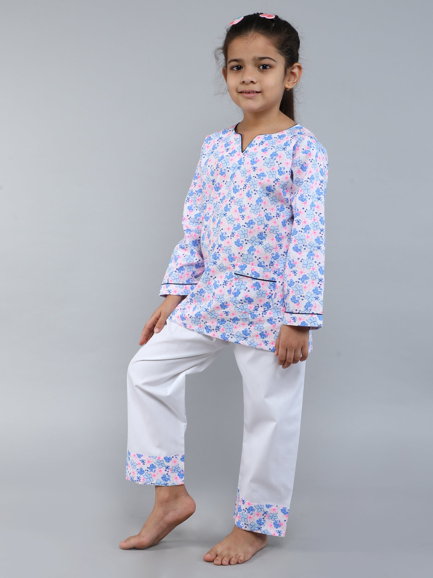 Cotton Floral Print PJ set