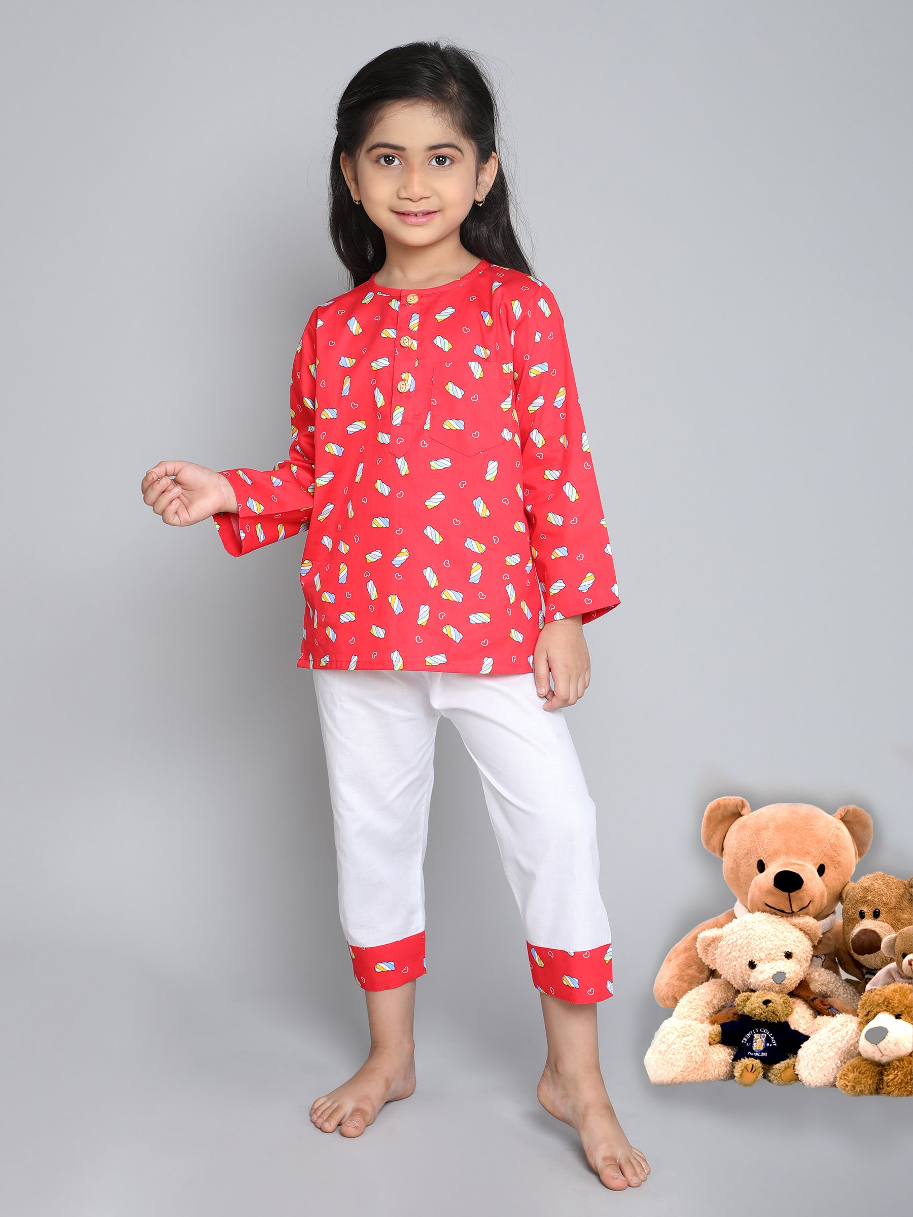 Marshmallow PJ set (Red)