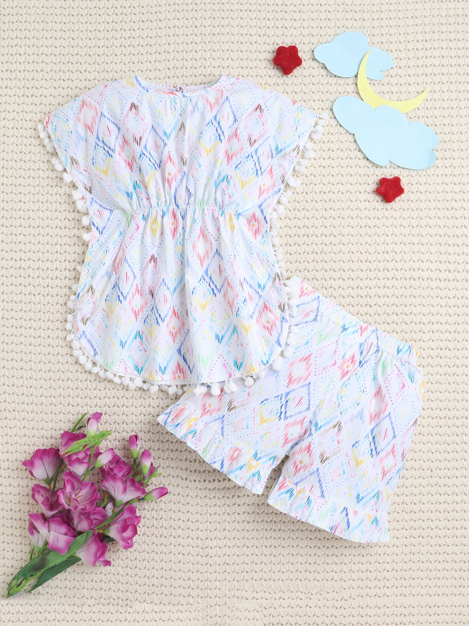 Cotton Geometric Print Co-ord Set