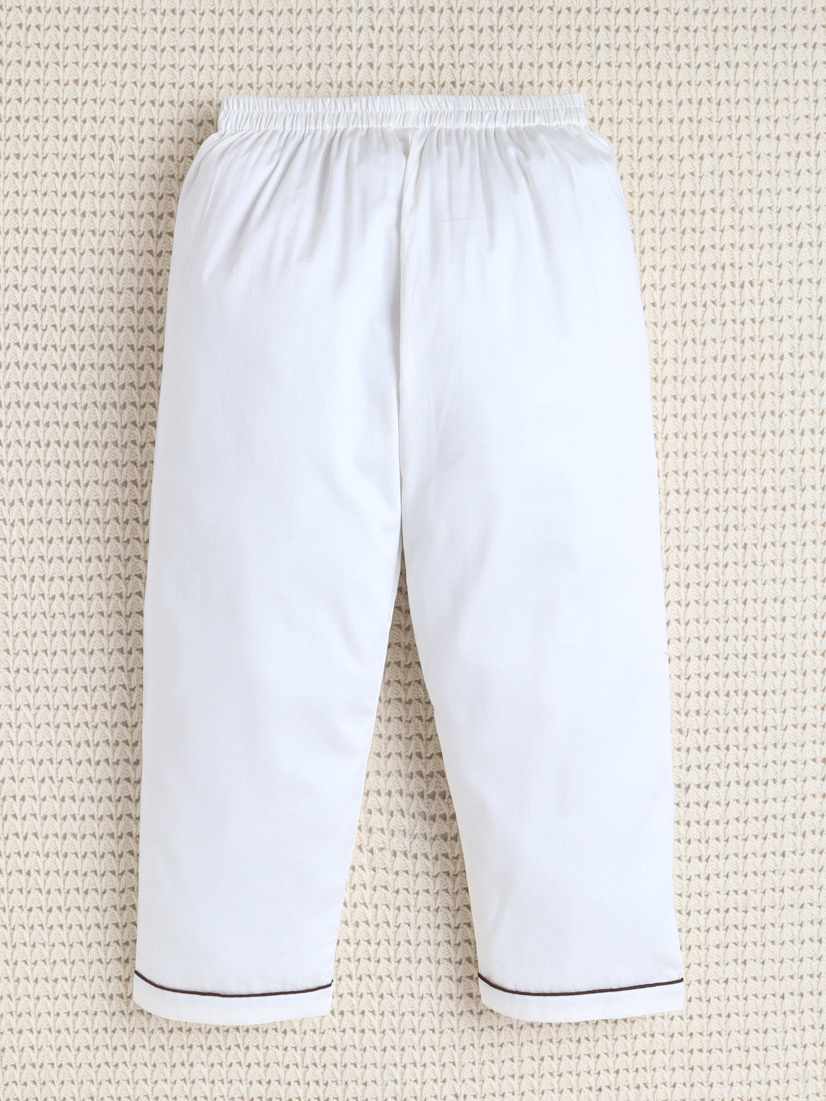OFFWHITE Moon Bear Embroidered Cotton Night suit Set