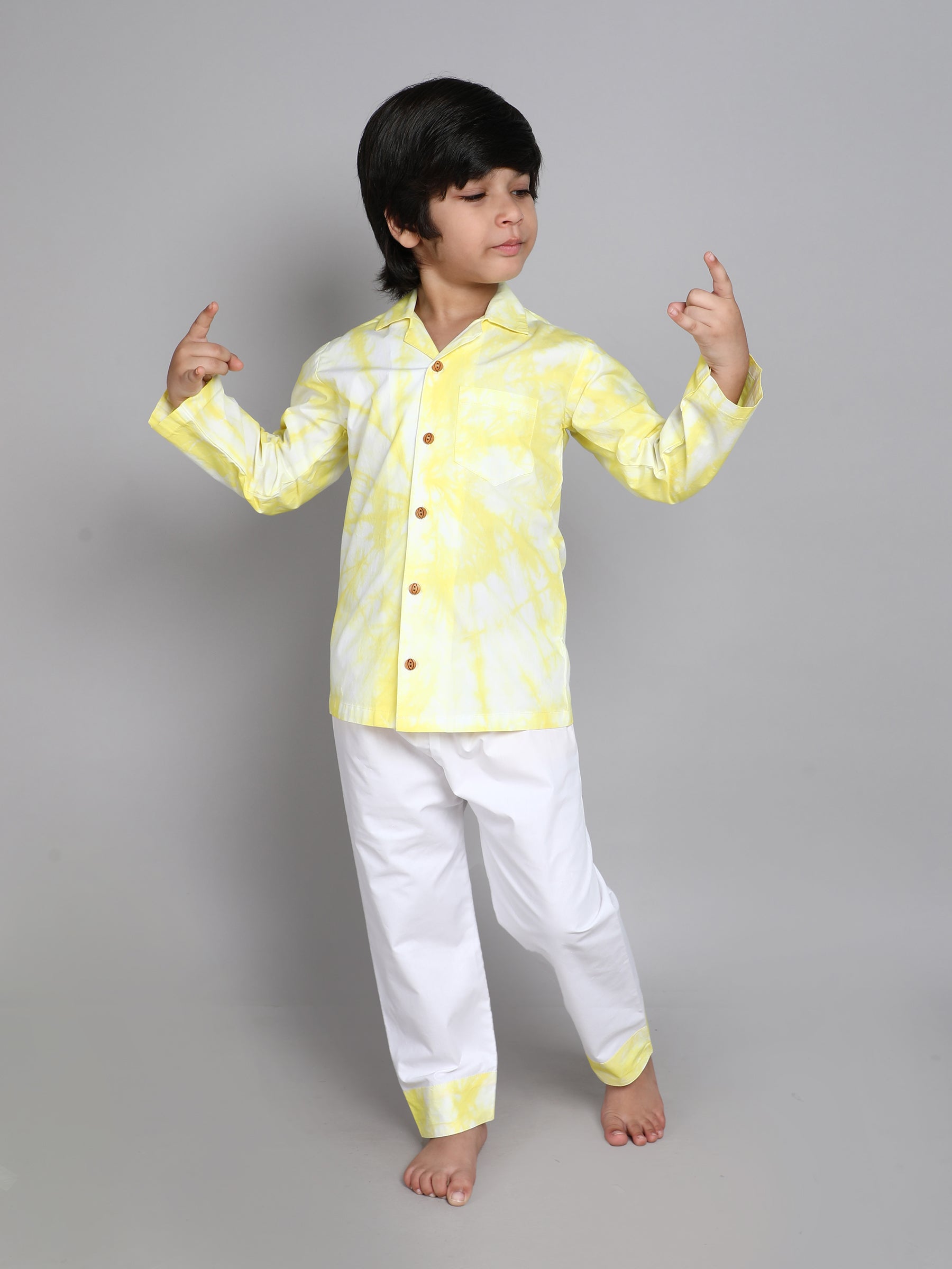 Yellow Tie & Dye Co-ord Set