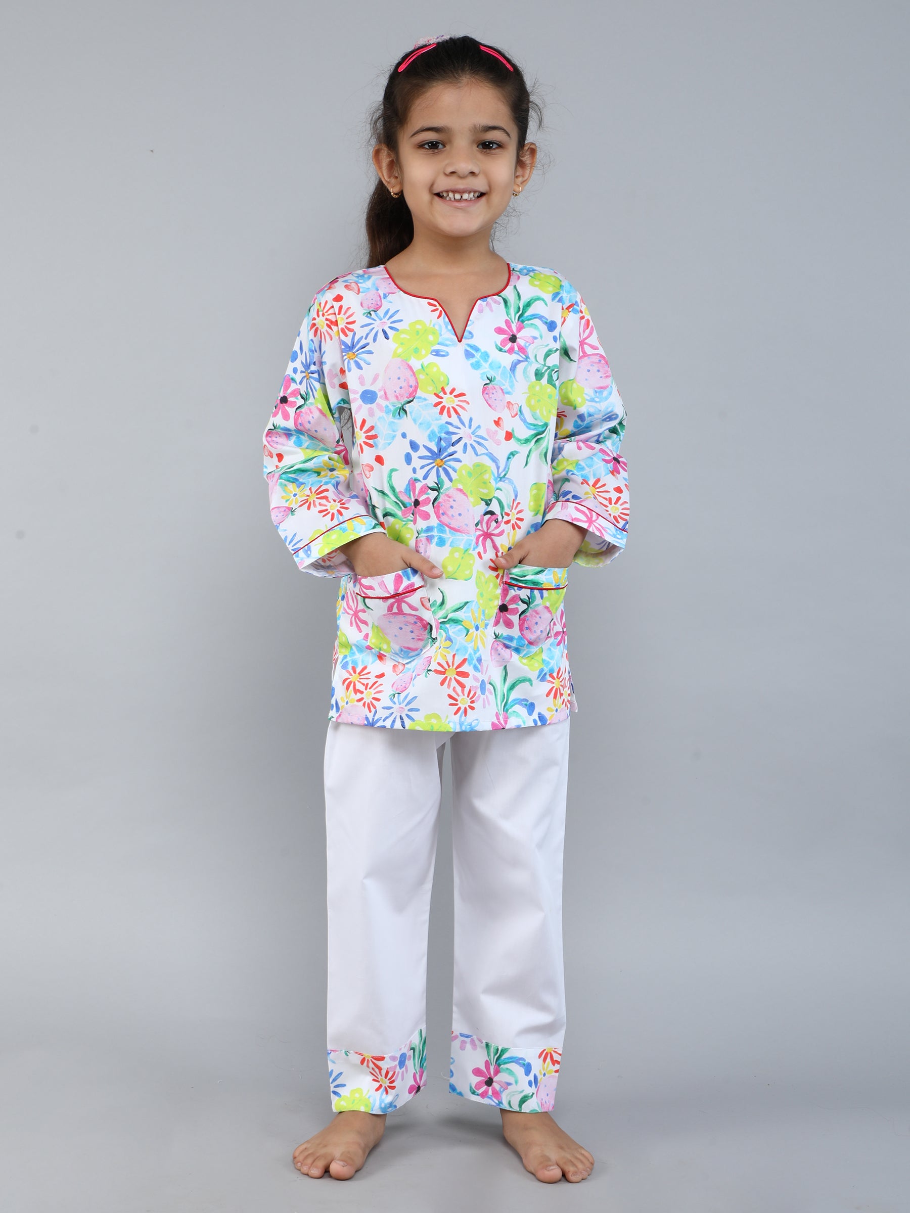 Cotton Floral Print PJ set
