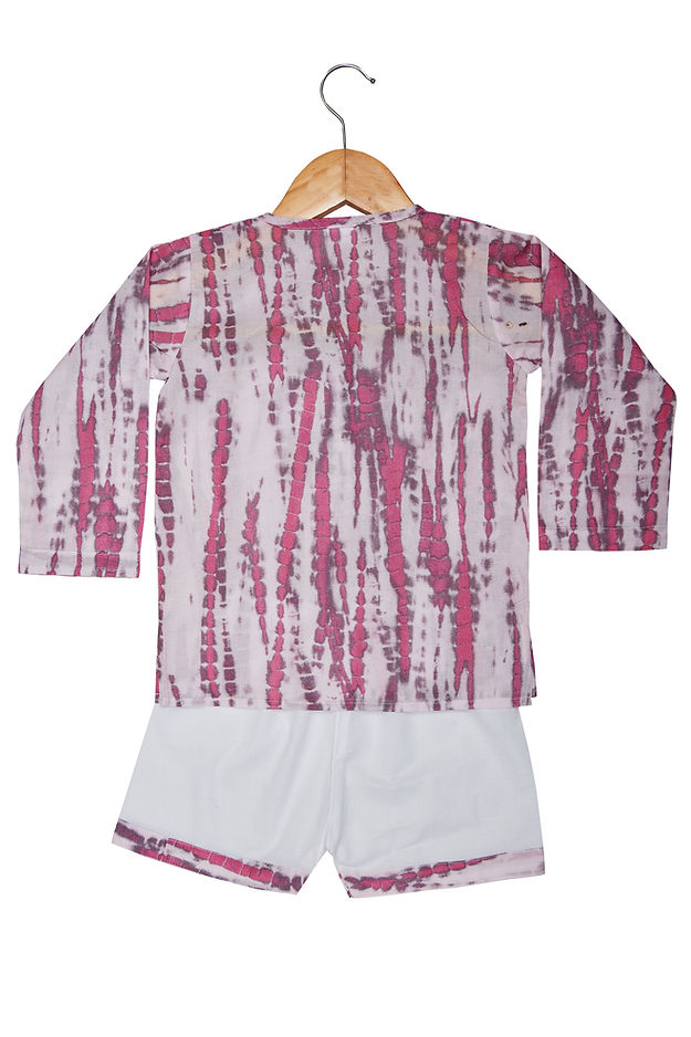 Pink Tie & Dye Print Set