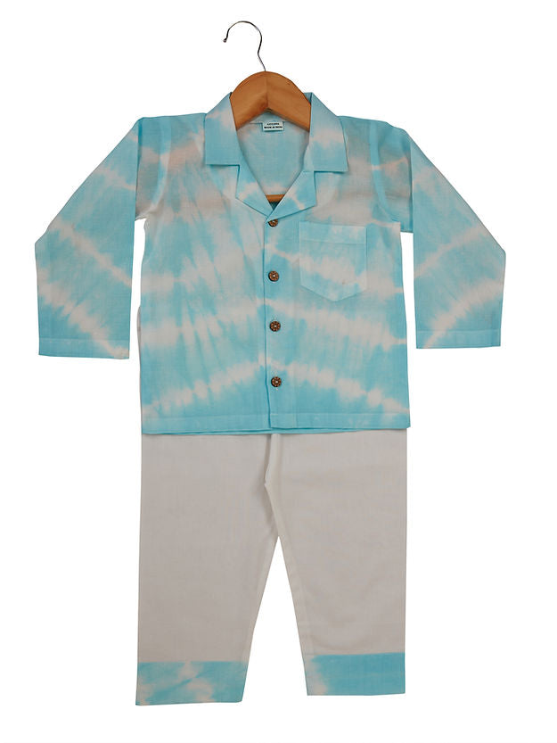 Blue Tie & Dye PJ Set