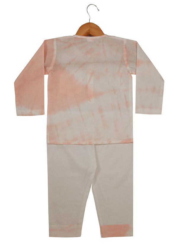 Peach Tie & Dye PJ Set