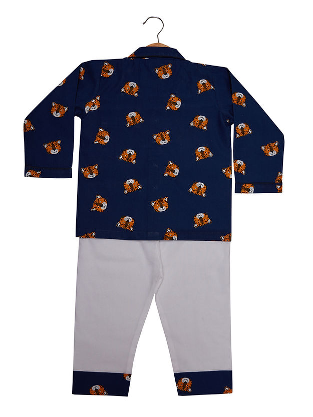 The Cheeky Cheetah PJ Set (Blue)
