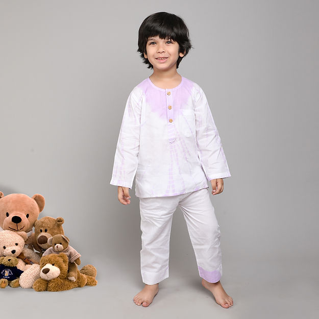Purple Tie & Dye PJ Set