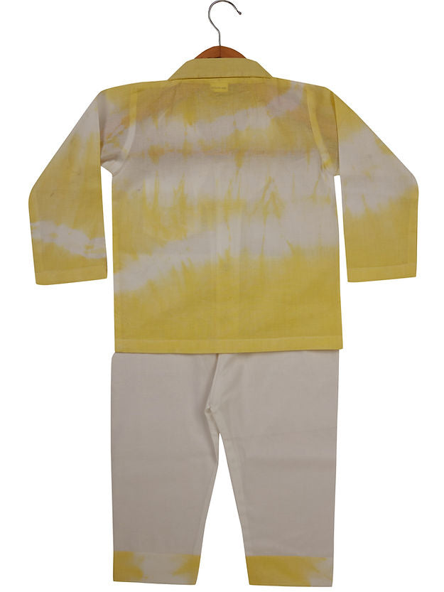 Yellow Tie & Dye PJ Set