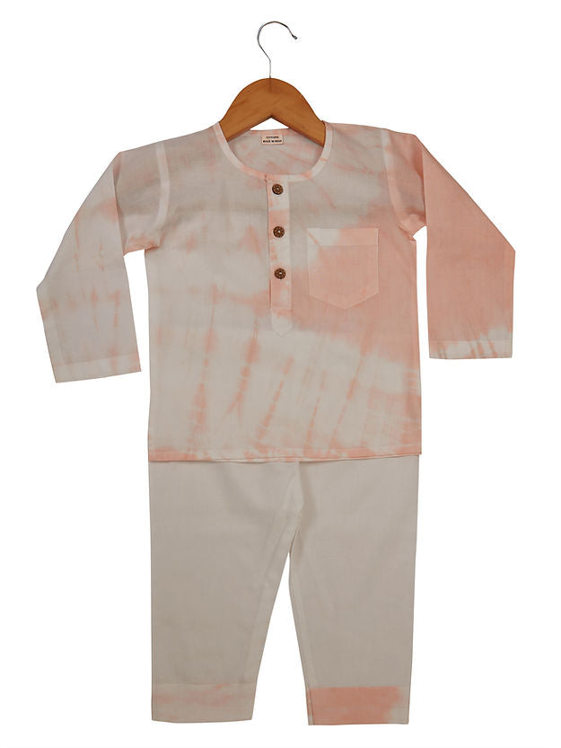 Peach Tie & Dye PJ Set