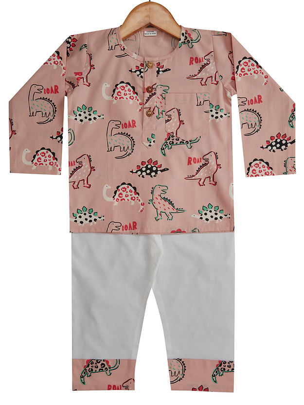 The Jurassic Park PJ Set (Pink)