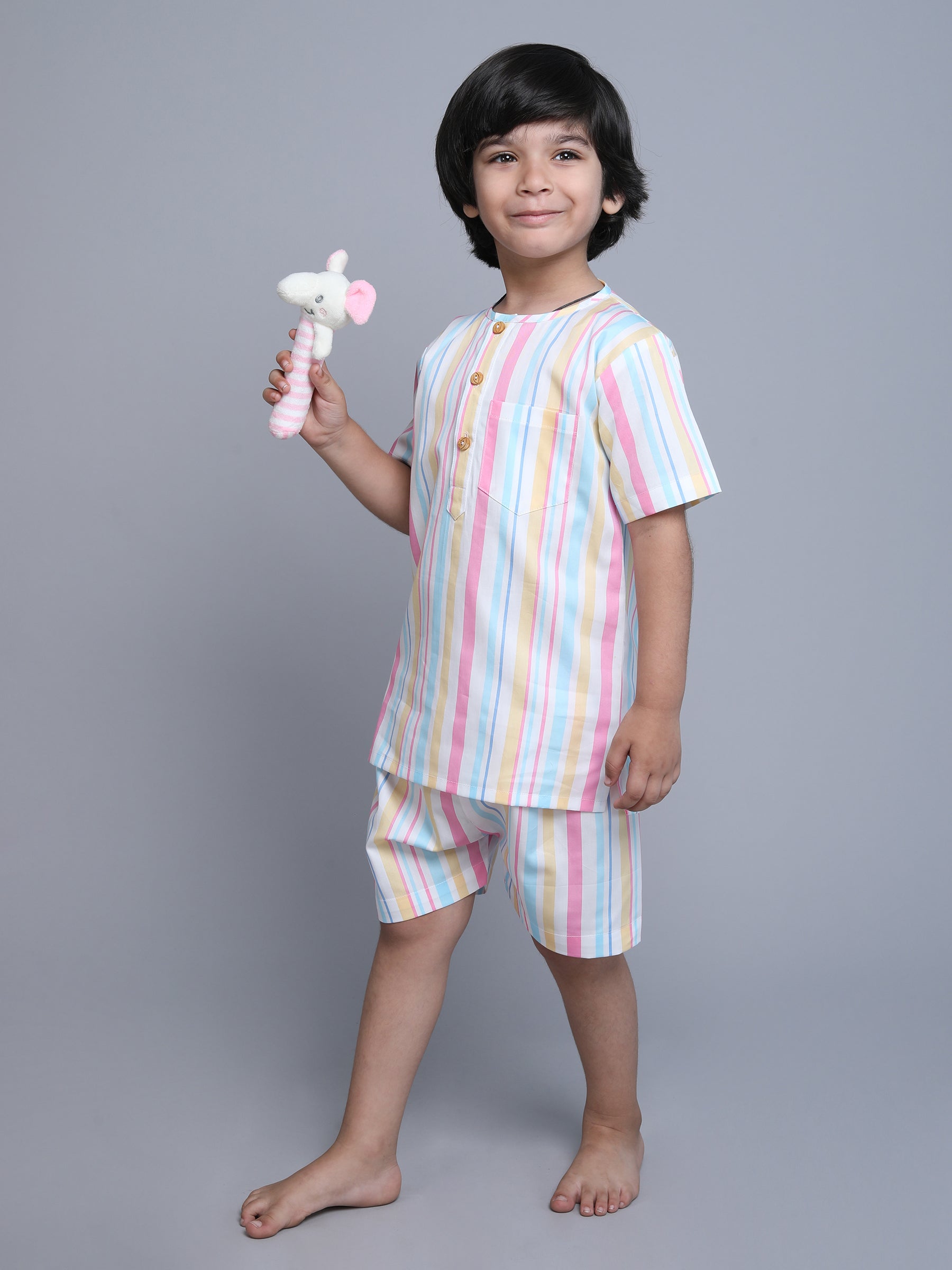 Cotton Strap Print Co-ord Set