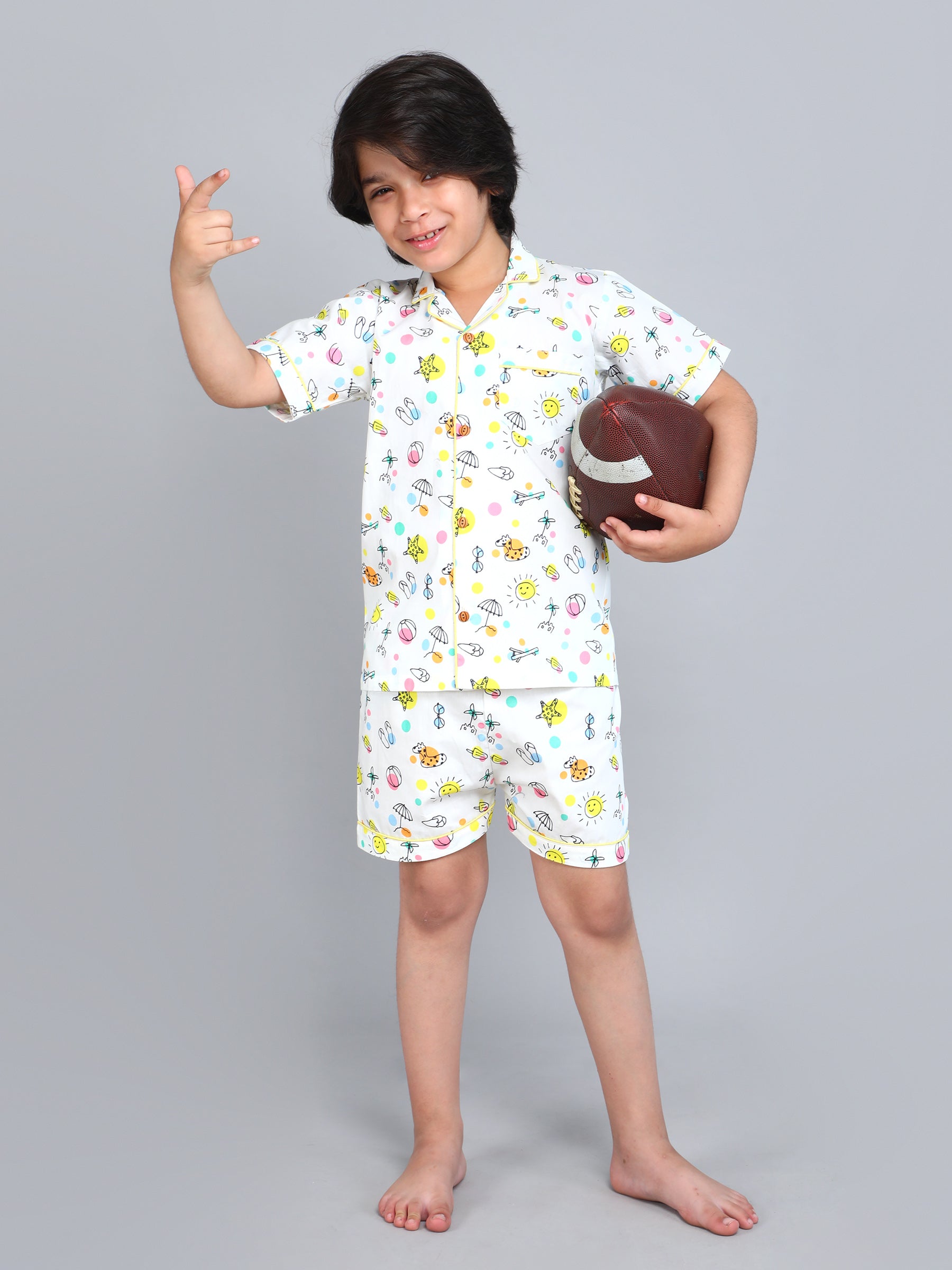 White Beach Club Co-ord Set