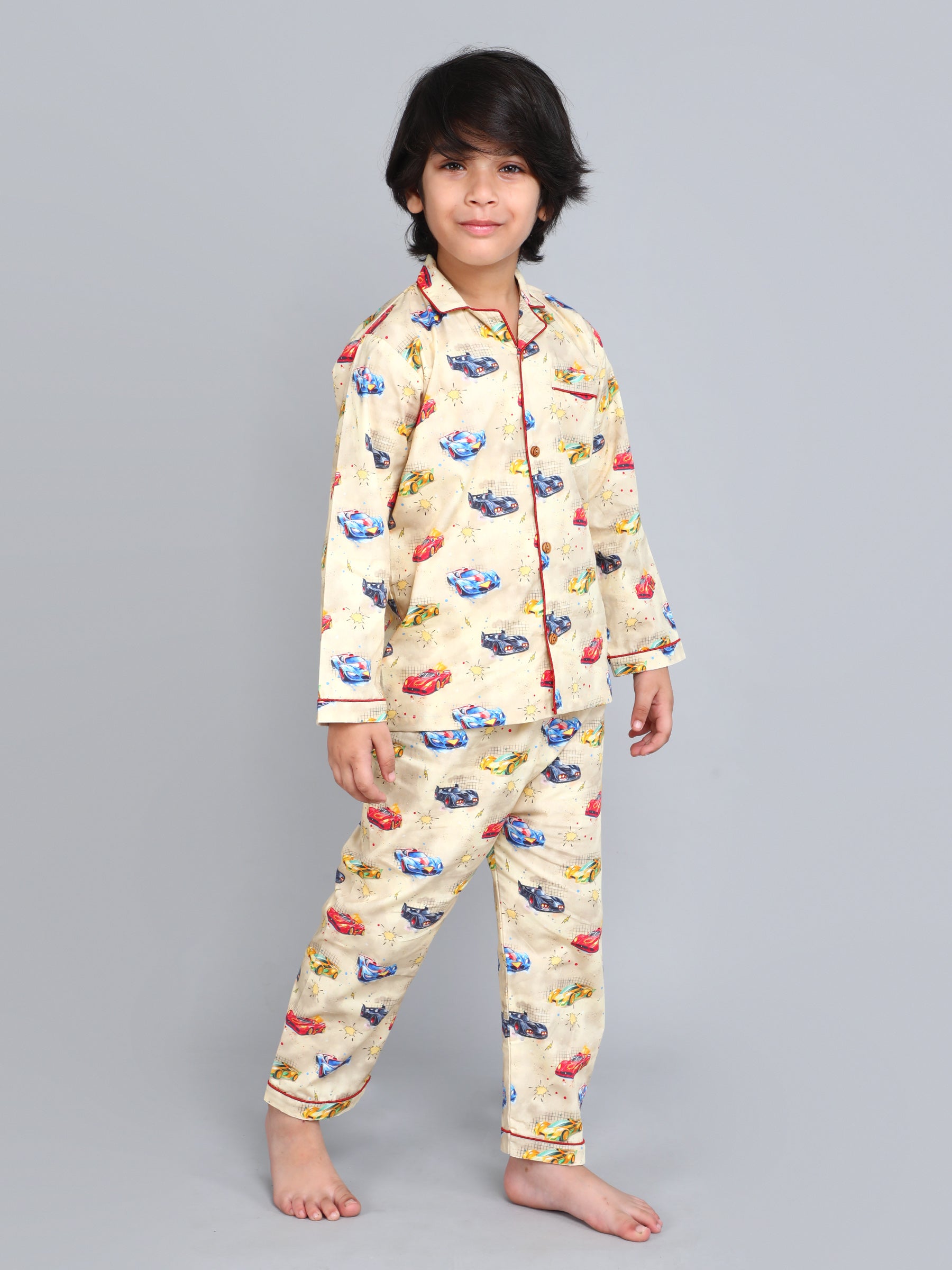 Beige Wiggle Wheels PJ Set