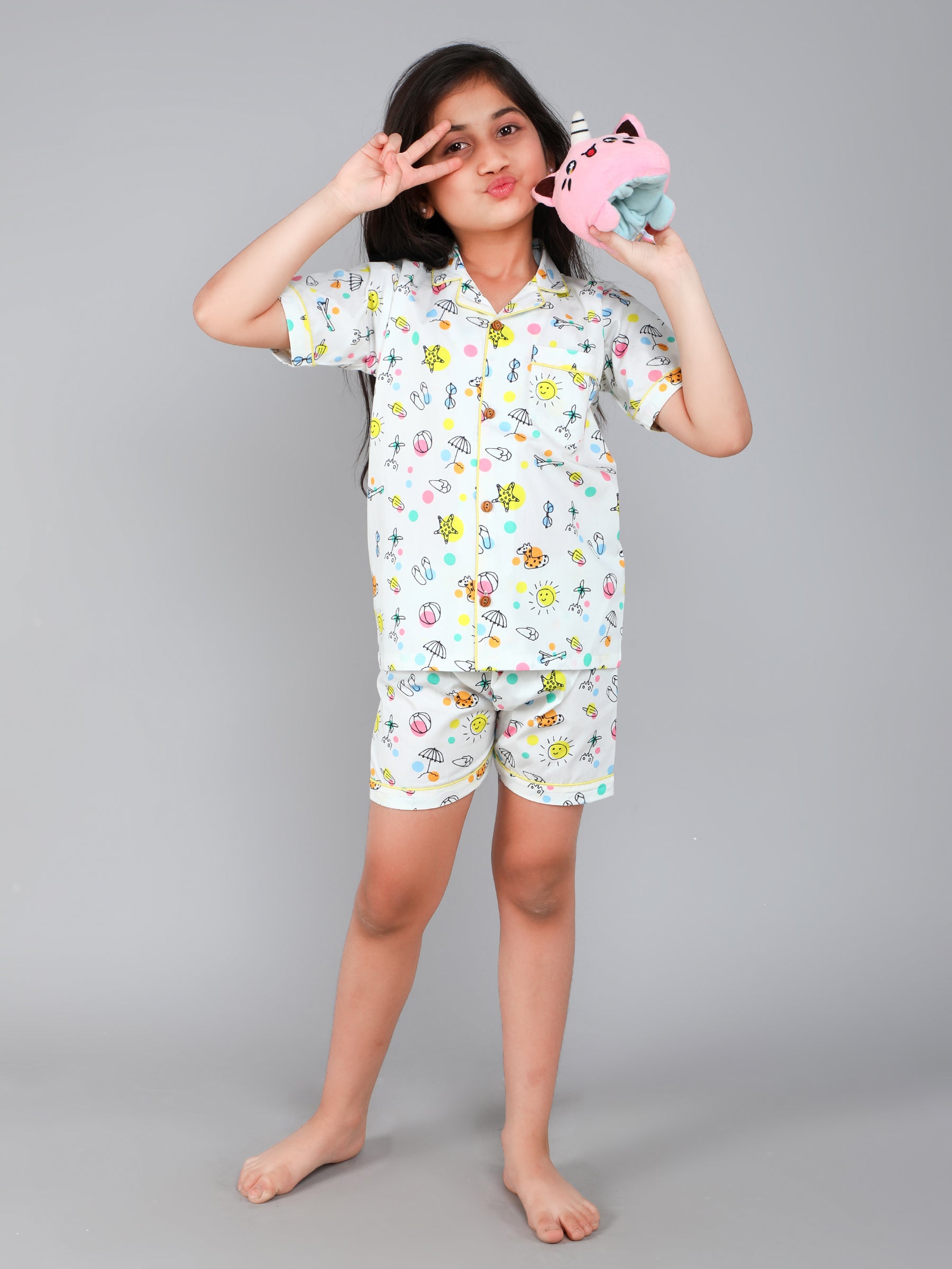 White Beach Club Co-ord Set