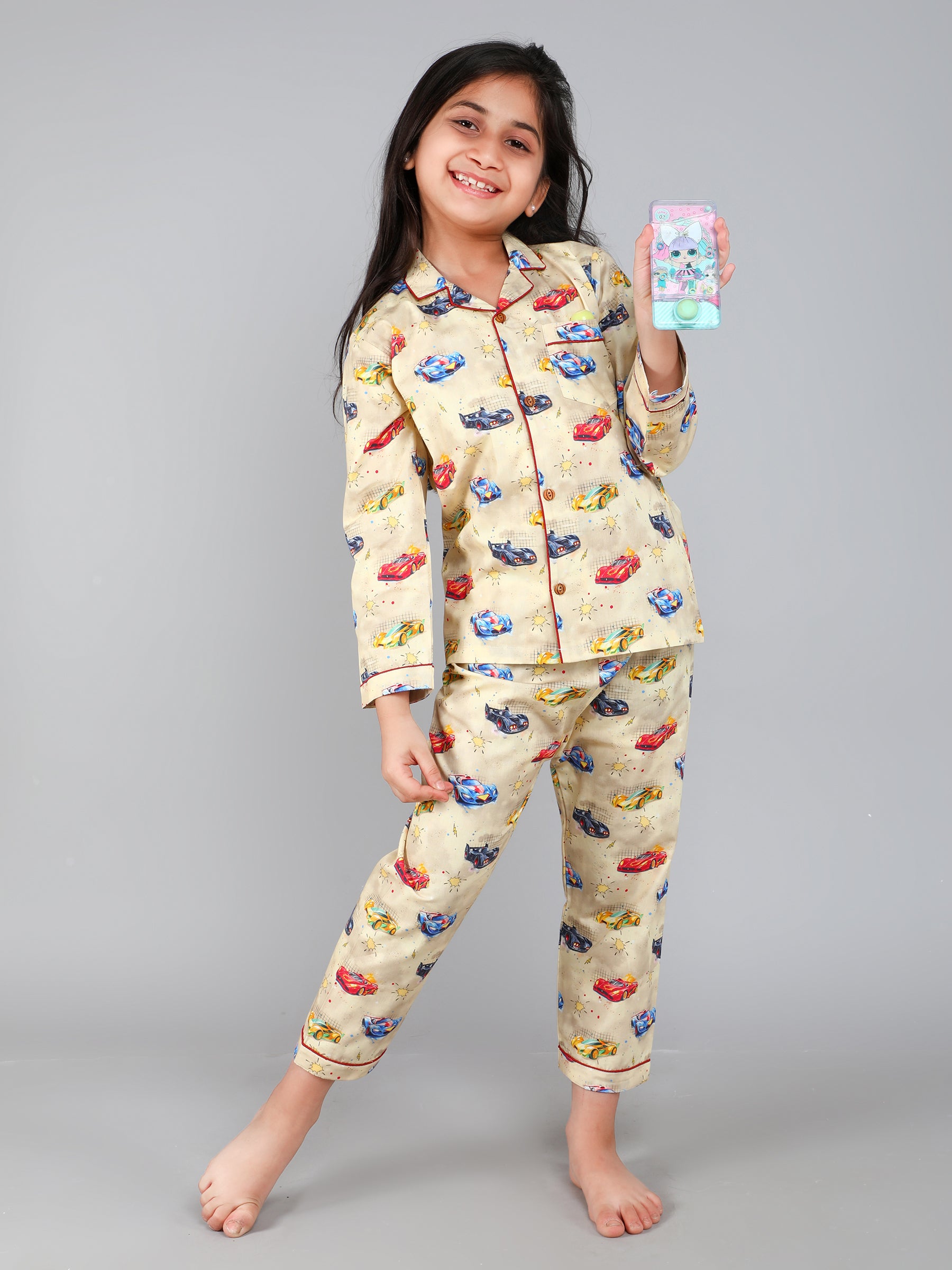 Beige Wiggle Wheels PJ Set