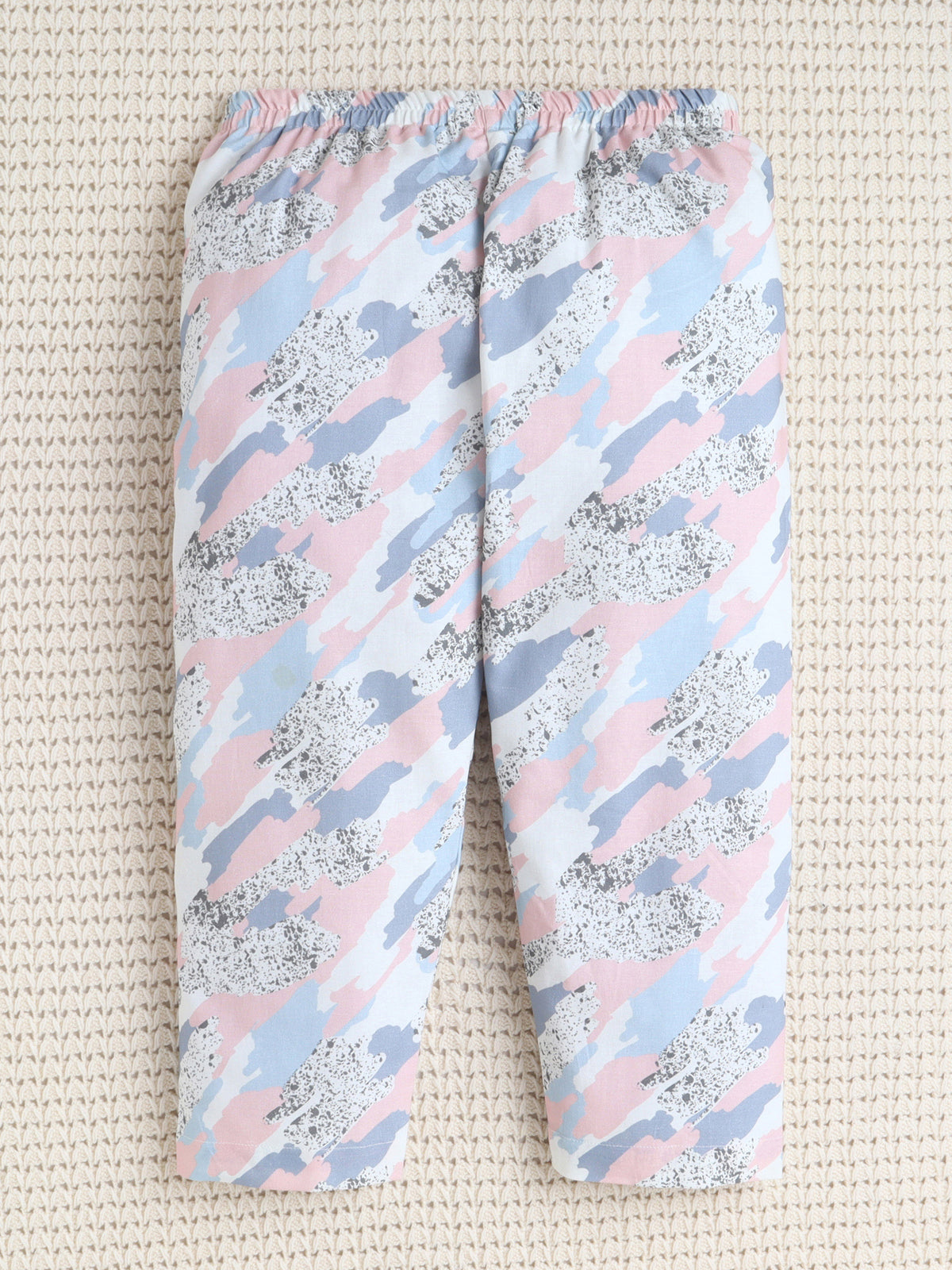 Pastel Camo Print Cotton Nightsuit Set