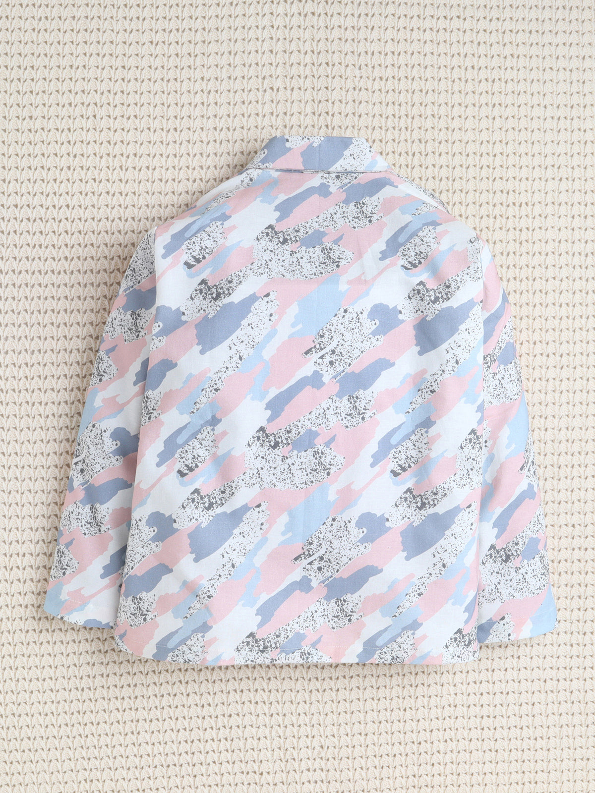 Pastel Camo Print Cotton Nightsuit Set