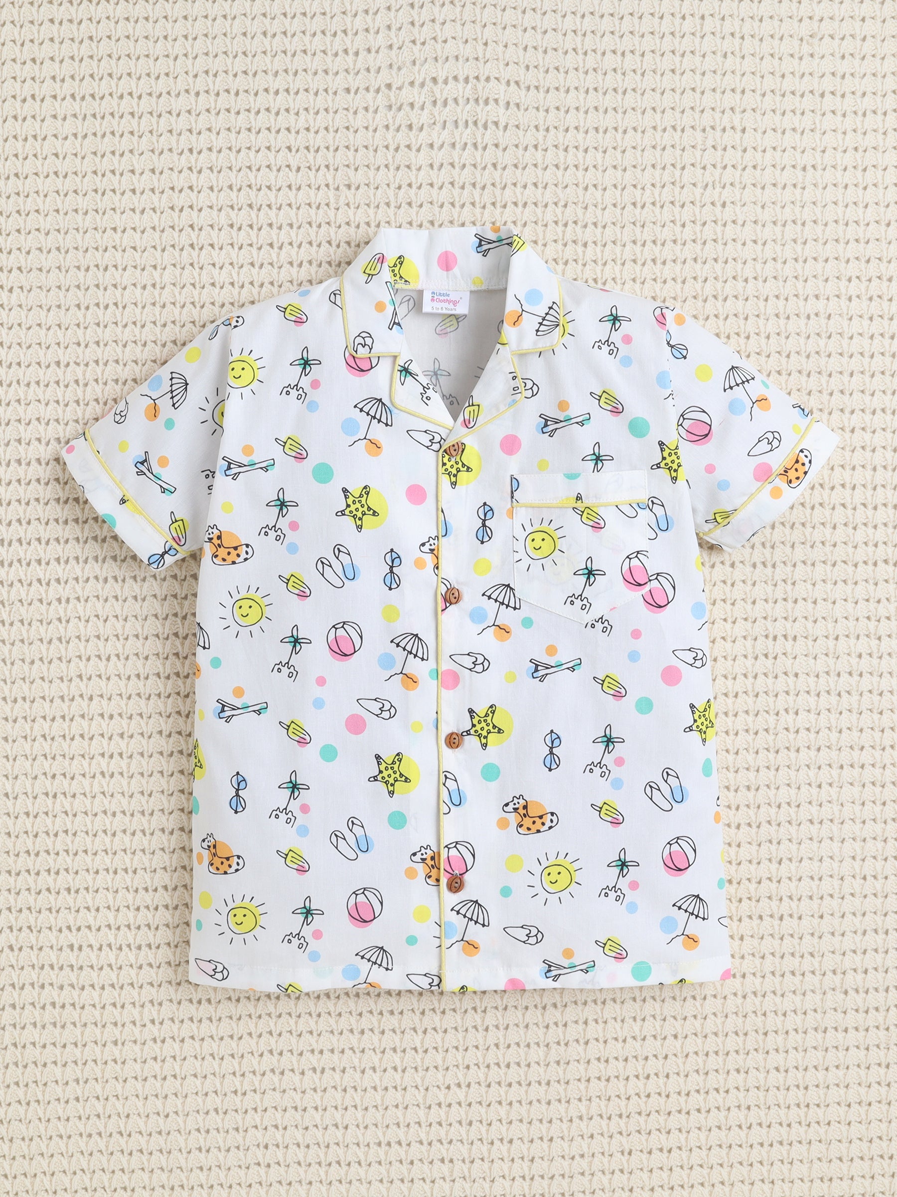 White Beach Club Co-ord Set