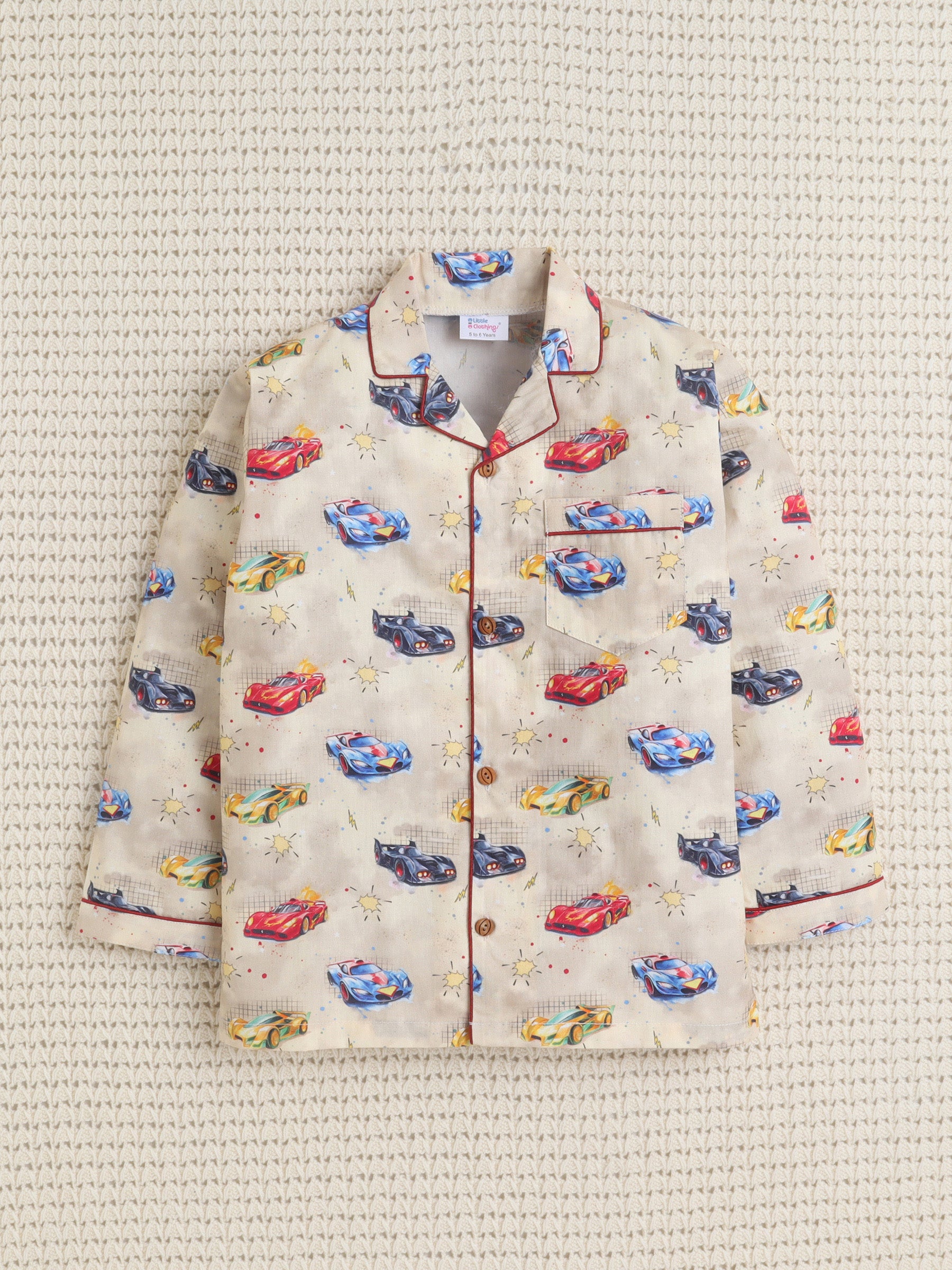 Beige Wiggle Wheels PJ Set